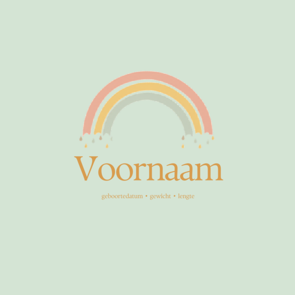 Regenboog Geboortetegel